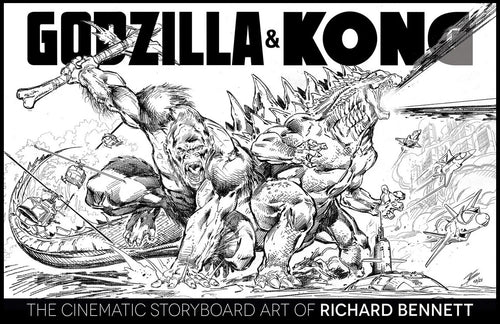 Godzilla & Kong Cinematic Storyboard - Art of Richard Bennett Hc