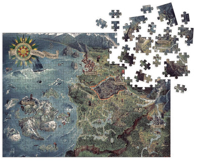 Witcher 3 - Wild Hunt Witcher World Map Puzzle 1000PC